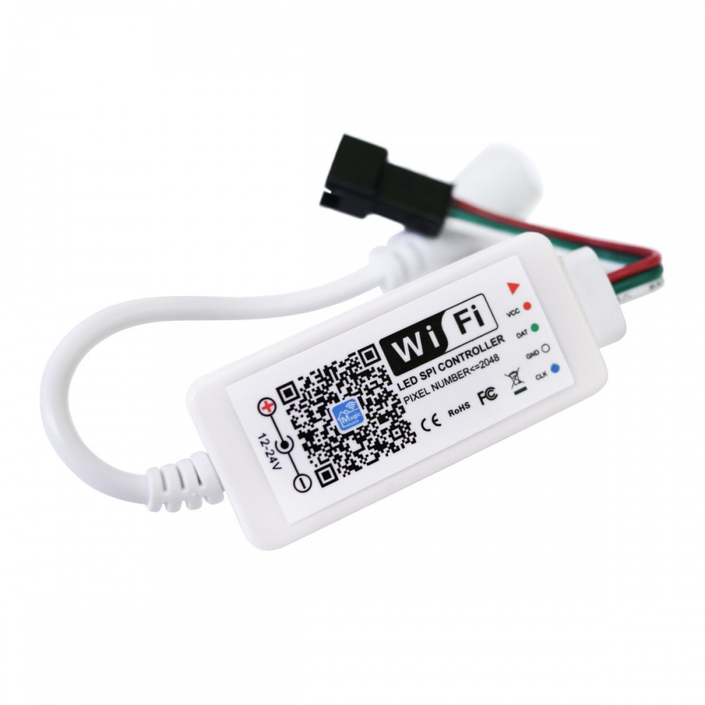 SMART RGB контролер BIOM Wi-Fi 2048px 12-24V 1903; 16703; 2811; 2812B; 6812; 1003; 2801; 1914
