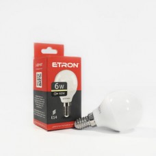 Лампа світлодіодна ETRON Power Light 1-ELP-047 G45 6W 3000K 220V E14