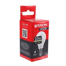 Лампа світлодіодна ETRON Power Light 1-EPL-843 G45 10w 3000K 220V E14