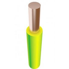 Провод HOROZ CABLE ПВ-1 желто-зеленый 1,5 ГОСТ