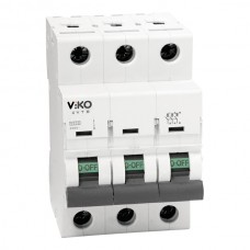Автоматичний вимикач VIKO 3P 16A 4.5кА 230/400В тип С