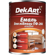 Эмаль алкидная DekArt ПФ-266 напольная желто-коричневая 0.9кг