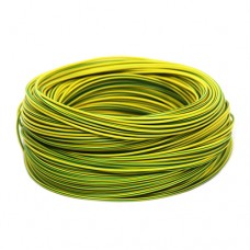 Провода HOROZ CABLE ПВ-3 желто-зеленый 0,75 ГОСТ