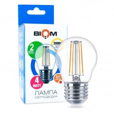Филаментная лампа BIOM FL-301 4W E27 2800K G45 (Слой)