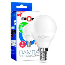 Светодиодная лампа BIOM BT-545 G45 4W E14 3000K (Слой)